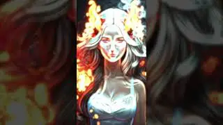 🔥 Dark Adventure Mistress | Ethereal Flames Art!