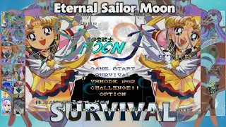 Survival Eternal Sailor Moon Max Difficulty | Let's Play Super Moon Fighter DX