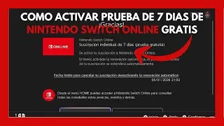 Como tener prueba de 7 dias Nintendo Switch 2 Online 2026