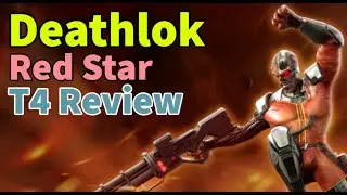Deathlok! Red Star Orbs and T4 Review! Bionic Avengers Raid Team | MARVEL Strike Force - F2P