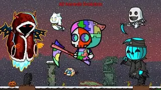 All Animals Evolution With Puzzle Master Reaper Frosty Pumpkin And Chained Ghostly (EvoWorld.io)
