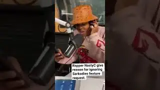 Nasty c give his reason for ignoring Sarkodie feature request on hot radio freestyle.#youtubeshorts