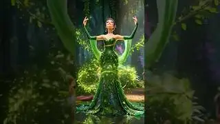 Model Walks in Lava Dress | Epic Sci-Fi Fashion Ramp Show #disney #cute #shorts #disney
