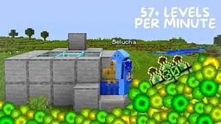 57+ levels in 2 minutes| Minecraft Super Simple and Easy XP Farm 1.21+|Silverfish XP Farm #minecraft