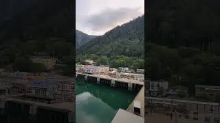 Ruby Princess arriving in Juneau Alaska. #shorts #princesscruise  #rubyprincess #juneau