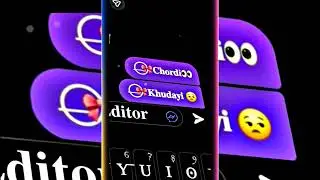 Tere liye New chat video XML Rohit Editor 🫴
