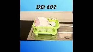 0607 PLASTIC SINK DISH DRAINER DRYING RACK