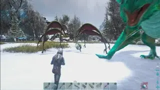 PVP Clips Pelagornis Base Raid Crystal Isles ARK Official PVP Small Tribes PS5