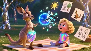 Kangaroo Shares Colors 🦘🎨✨ | Kids Fantasy Song | Learn Colors with Friendly Sharing