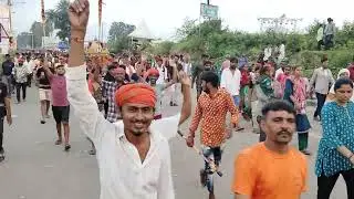 દાતા થી અંબાજી 6 લાંભવેલ સંઘ અંબાજી પગપાળા 16-9-2024igggj