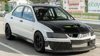 1200 л.с. Mitsubishi EVO 8 с низкоскоростными 8-цилиндровыми двигателями с заготовкой 4g63 и Precision Turbo 8385 на The Shootout