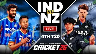 IND vs NZ 4th T20I LIVE 🔴 | India vs New Zealand Today Match | Cricket 26 Live | CricSOFI