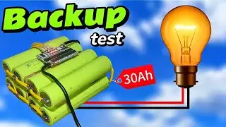 30Ah LiFePO4 Battery Backup Test | How long will a 100W bulb run with 32140 cells
