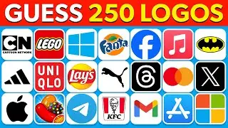 Guess the Logo in ONLY 3 Seconds | 250 Most Famous Logos | Logo Quiz (2025) 🍎🎮🔥