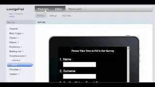 LoungePad&trade; (iPad App) - Part 4 - Questionnaire/Survey Setup
