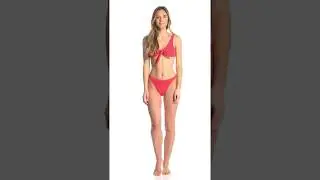 Motel Valoria Ribbed High Waist Bikini Bottom | SwimOutlet.com