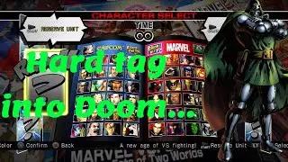 UMVC3 All 50 Characters Hard Tag Into Doom Concept [no x-factor or assist]