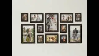 Styling a Large 12-Piece Mixed Wood Gallery Wall | The Frame Depot