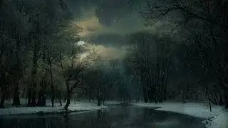 Tranquil Winter Wonderland: Relaxing Cold Ambience with Soft Snowfall | Sacred Ambiences