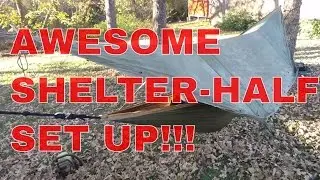 Shelter Half and Hammock Set Up: Flying a Shelter Half?