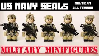 MILITARY MINIFIGURES - US NAVY SEALs - MULTICAM All Terrain Uniform (Unofficial Lego Aliexpress)