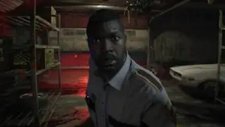 Resident Evil 7 - House Garage: Jack Baker Kills Deputy David Andersen 