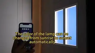 Led Fake Window Panel Light Artificial Sunlight Circadian Rhytham Color Temperature Changing