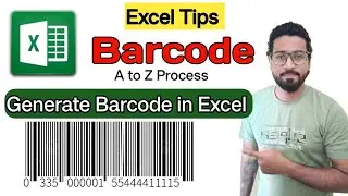 Barcode kaise banaye excel me | How to make barcode in Excel 2024 | Free barcode generator in excel