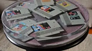 Let's Make an NES Epoxy Stool! #nintendo #epoxy #floatingart #epoxyresin #customart #gamer #stool 