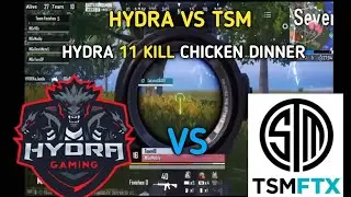 HYDRA VS TSM| Hydra 11 kill chicken dinner| Epic scene in pubg.