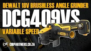 Угловая шлифовальная машина DEWALT 18 В с бесщеточным двигателем и регулируемой скоростью | DCG40...