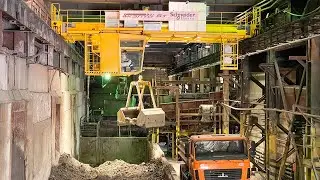 Semi-automated grab crane for waste-to-energy plant | Kyiv Crane Machinery Plant LLC