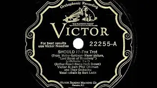 1930 HITS ARCHIVE: Should I? - Arden-Ohman Orchestra (Scrappy Lambert, vocal)