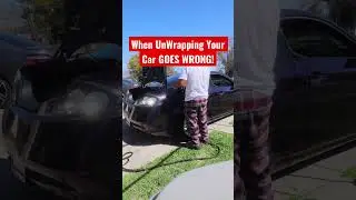 How to UnWrap Your Car! (GONE WRONG) #shorts