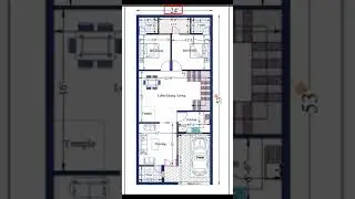 24*53 Feet House Plan #houseplan 24'x53' ghar ka naksha