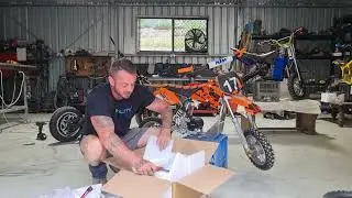 Ktm mini electric conversion build amorge battery arrival