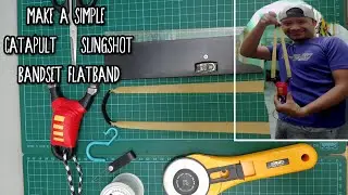Make a simple slingshot/catapult bandset flatband an easy one : DIY