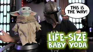LIFE-SIZE BABY YODA Unboxing by Sideshow! THE CHILD - The Mandalorian!