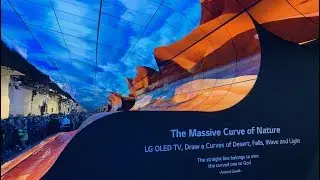 LG's CES 2019 Curved OLED Screen Booth Display