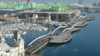 Maremagnum Moveable Bridge, Barcelona, Spain.  ( Puente Movil Maremagnum )