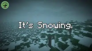 it's snowing.