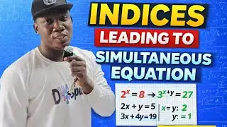 Indices Leading to Simultaneous Linear Equations | WAEC & JAMB Maths. 