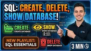 SQL Database Commands (CREATE, SHOW, DROP) – Within 3min !!