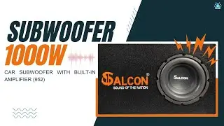 1000W Powered Car Subwoofer with Built-in Amplifier (952)