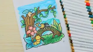 Coloring Time with Zada | Tutorial mewarnai mudah untuk pemula