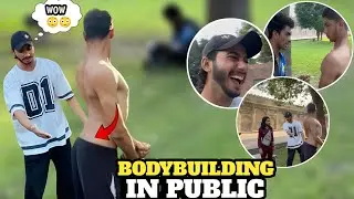 Badmashi On Slim Shirtless BODYBUILDER 😂😅| Best Public Reaction Ever 😂
