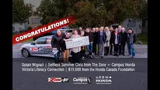 The Zone's Selfless Summer Civic 2018 WINNER Susan Wignall!