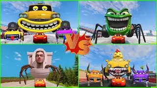 ULTIMATE CAR BATTLE! 🚗🔥 McQueen Eater vs Mega Monster Trucks | GTA 5 FIGHT