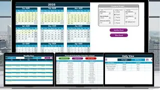 Financial Scheduling Calendar in Excel