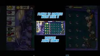 Shorts Plants VS Zombies 1 Night Level 5 #plantsvszombies #juanggaminpvz1 #pvz1